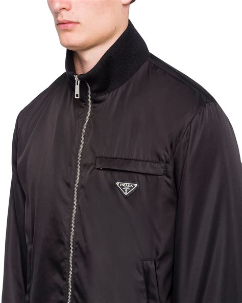 prada re nylon gabardine jacket|Black Re.